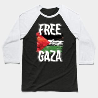 Free-Gaza Baseball T-Shirt